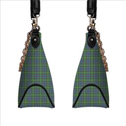 ScotsTee Shop Scottish Dalrymple SC Tartan Handbag Women's Shoulder Bag With Chain
