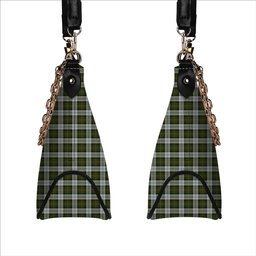 ScotsTee Shop Scottish Gillies Dress Green Tartan Handbag Women's Shoulder Bag With Chain