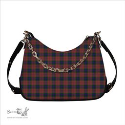 ScotsTee Shop Scottish Fraser of Boblainy Hugh Tartan Handbag Women's Shoulder Bag With Chain