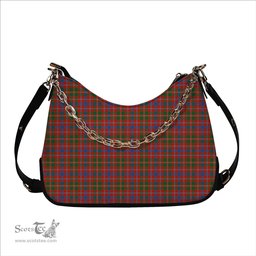 ScotsTee Shop Scottish Donald of Glenaladale Ancient Tartan Handbag Women's Shoulder Bag With Chain