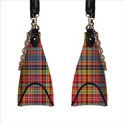 ScotsTee Shop Scottish Drummond of Strathallan Modern Tartan Handbag Women's Shoulder Bag With Chain