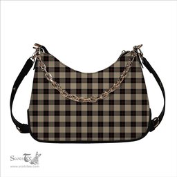 ScotsTee Shop Scottish Dunlop Hunting Ancient Tartan Handbag Women's Shoulder Bag With Chain