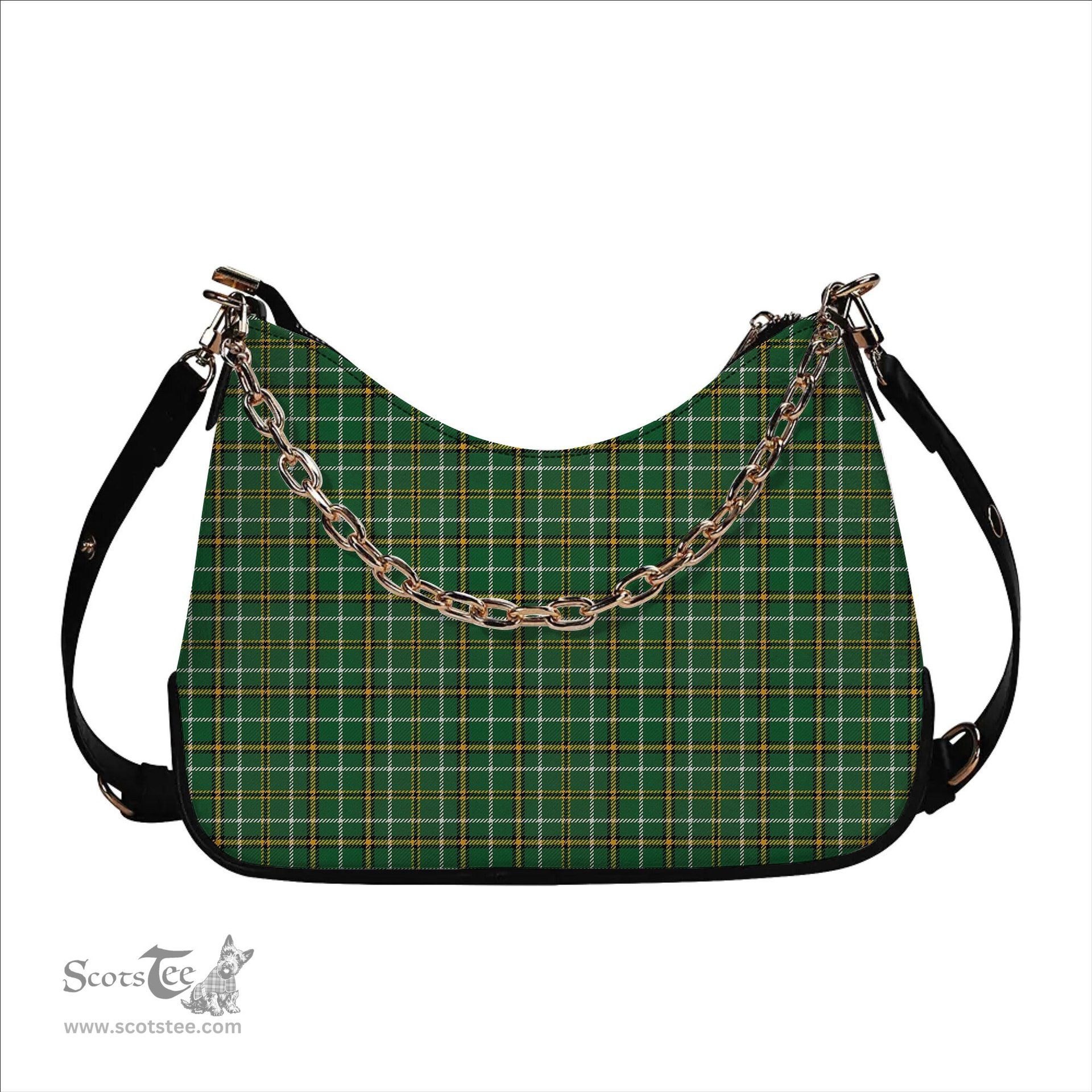 ScotsTee Shop Scottish Foster Hunting Ancient Tartan Handbag Women's Shoulder Bag With Chain