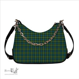 ScotsTee Shop Scottish Ferguson Ancient Clan Tartan Handbag Women's Shoulder Bag With Chain