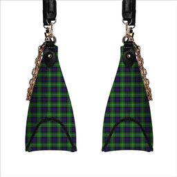 ScotsTee Shop Scottish Davidson of Tulloch Tartan Handbag Women's Shoulder Bag With Chain