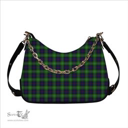ScotsTee Shop Scottish Davidson of Tulloch Tartan Handbag Women's Shoulder Bag With Chain