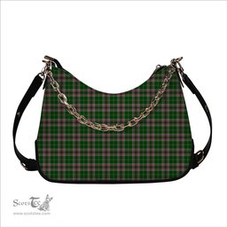 ScotsTee Shop Scottish Gray Hunting SC Tartan Handbag Women's Shoulder Bag With Chain