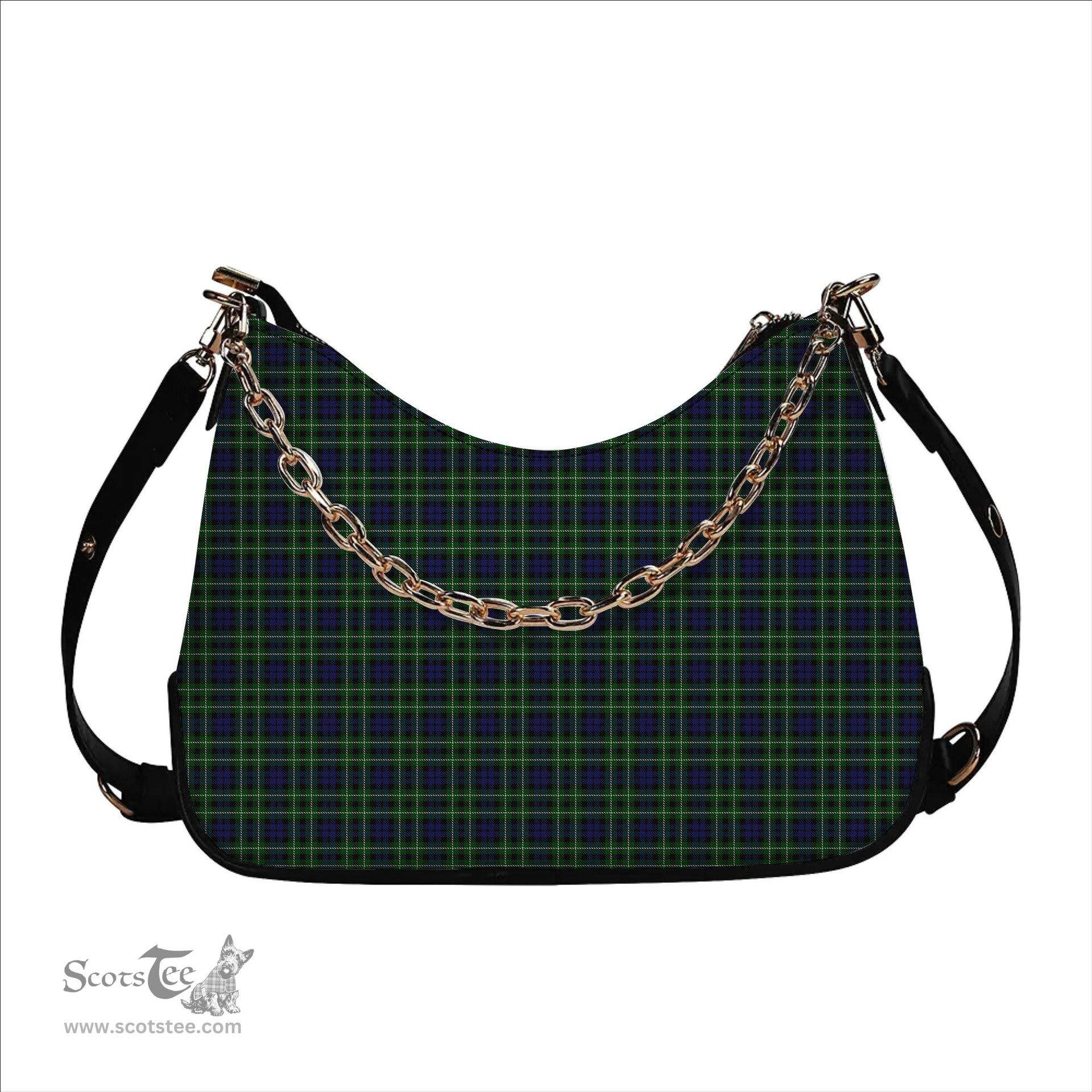 ScotsTee Shop Scottish Graham of Montrose Tartan Handbag Women's Shoulder Bag With Chain
