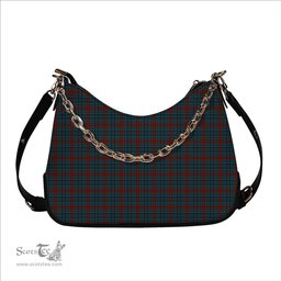ScotsTee Shop Scottish Gordon 3 Tartan Handbag Women's Shoulder Bag With Chain