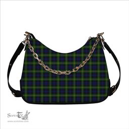 ScotsTee Shop Scottish Gordon of Esselmont Tartan Handbag Women's Shoulder Bag With Chain