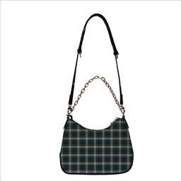 ScotsTee Shop Scottish Gordon Dress Tartan Handbag Women's Shoulder Bag With Chain
