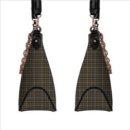 ScotsTee Shop Scottish Gordon Weathered Tartan Handbag Women's Shoulder Bag With Chain