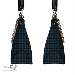 ScotsTee Shop Scottish Gunn  Modern Clan Tartan Handbag Women's Shoulder Bag With Chain