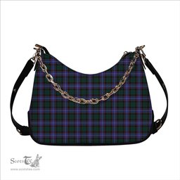 ScotsTee Shop Scottish Guthrie Modern Tartan Handbag Women's Shoulder Bag With Chain