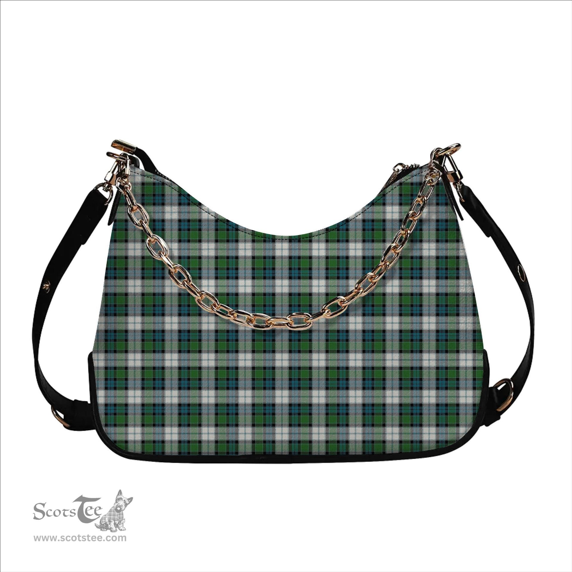 ScotsTee Shop Scottish Graham Dress Ancient Tartan Handbag Women's Shoulder Bag With Chain