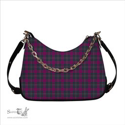 ScotsTee Shop Scottish Gregor Hunting Modern Tartan Handbag Women's Shoulder Bag With Chain