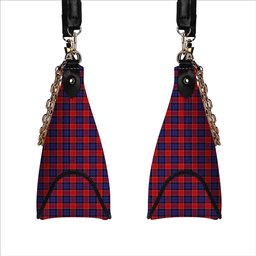 ScotsTee Shop Scottish Graham of Menteith Red Tartan Handbag Women's Shoulder Bag With Chain
