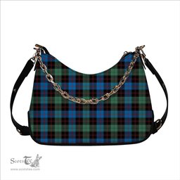ScotsTee Shop Scottish Guthrie Ancient Tartan Handbag Women's Shoulder Bag With Chain