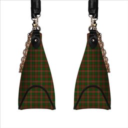 ScotsTee Shop Scottish Goldstraw Tartan Handbag Women's Shoulder Bag With Chain