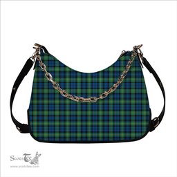 ScotsTee Shop Scottish Gordon Ancient Tartan Handbag Women's Shoulder Bag With Chain