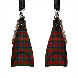ScotsTee Shop Scottish Sturrock Blue & Black Tartan Handbag Women's Shoulder Bag With Chain