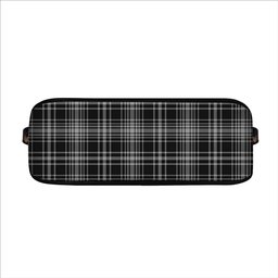 ScotsTee Shop Scottish MacLean Black and White Tartan Handbag Women's Shoulder Bag With Chain