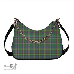 ScotsTee Shop Scottish Whitelaw Tartan Handbag Women's Shoulder Bag With Chain