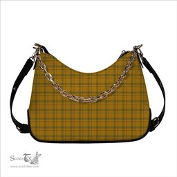ScotsTee Shop Scottish Houston Ancient Tartan Handbag Women's Shoulder Bag With Chain