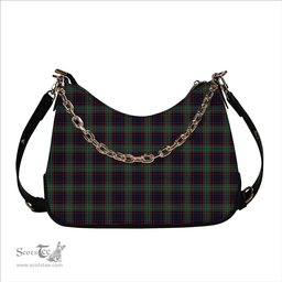 ScotsTee Shop Scottish McNicol Hunting Modern Tartan Handbag Women's Shoulder Bag With Chain