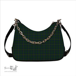 ScotsTee Shop Scottish Kennedy Tartan Handbag Women's Shoulder Bag With Chain