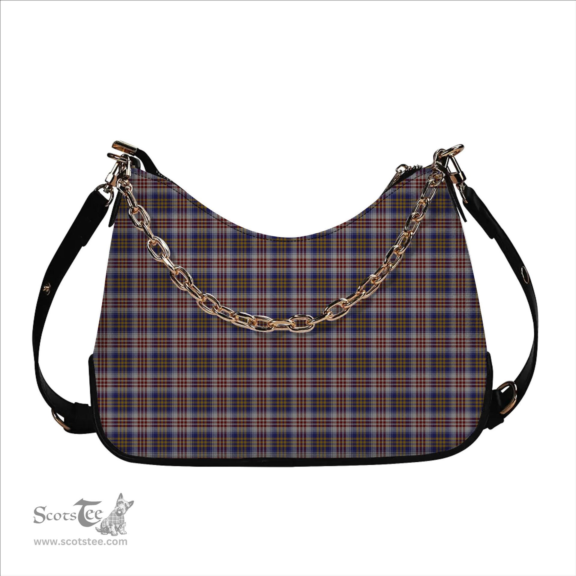 ScotsTee Shop Scottish Lysaght Dress Tartan Handbag Women's Shoulder Bag With Chain