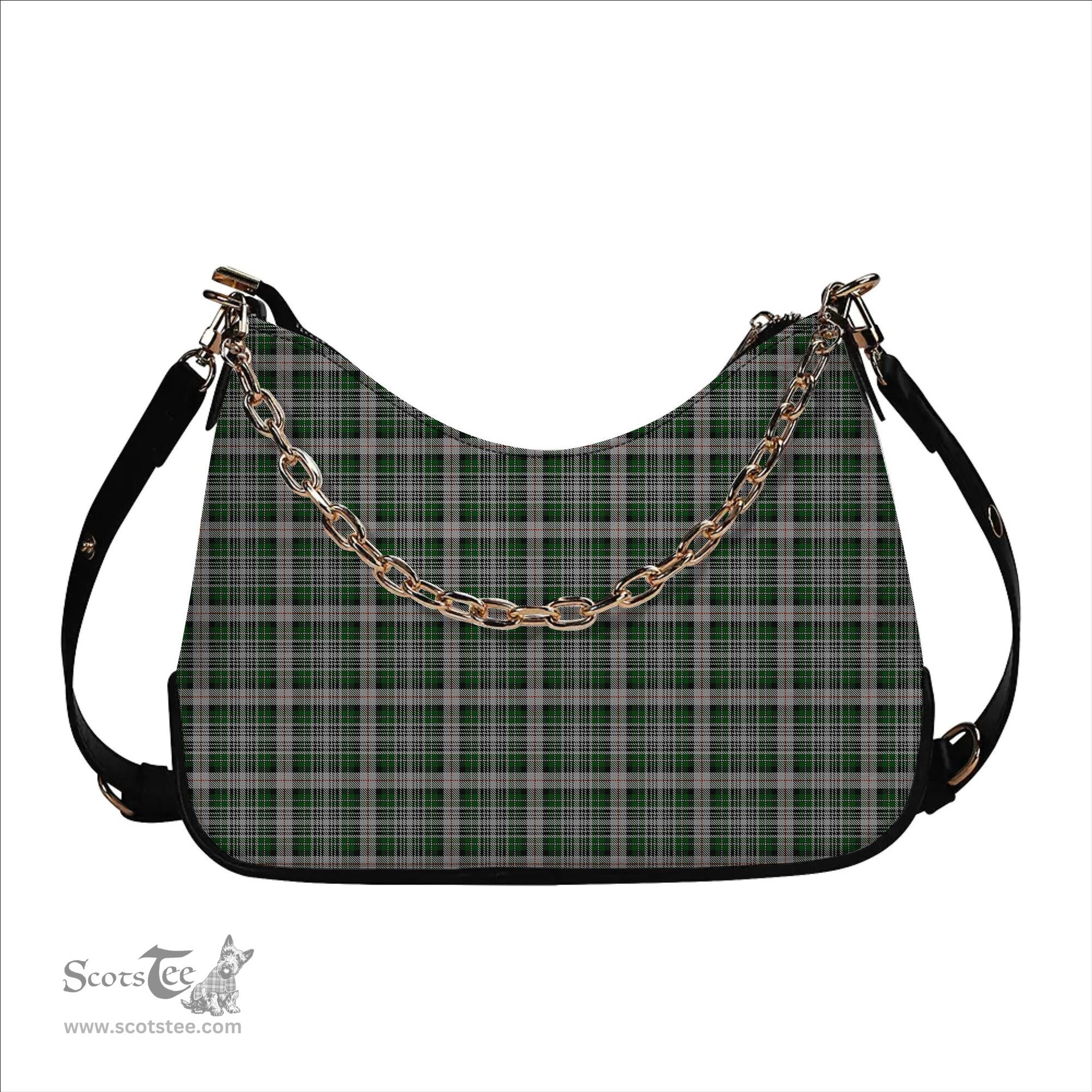 ScotsTee Shop Scottish MacKenzie MacGregor-Hastie Tartan Handbag Women's Shoulder Bag With Chain