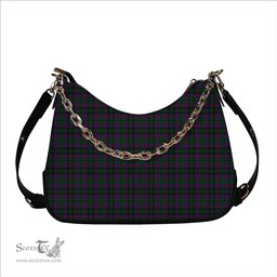 ScotsTee Shop Scottish McLachlan Hunting Tartan Handbag Women's Shoulder Bag With Chain