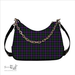 ScotsTee Shop Scottish MacRae Hunting 1 Tartan Handbag Women's Shoulder Bag With Chain