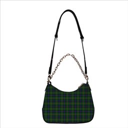 ScotsTee Shop Scottish Kirby Tartan Handbag Women's Shoulder Bag With Chain