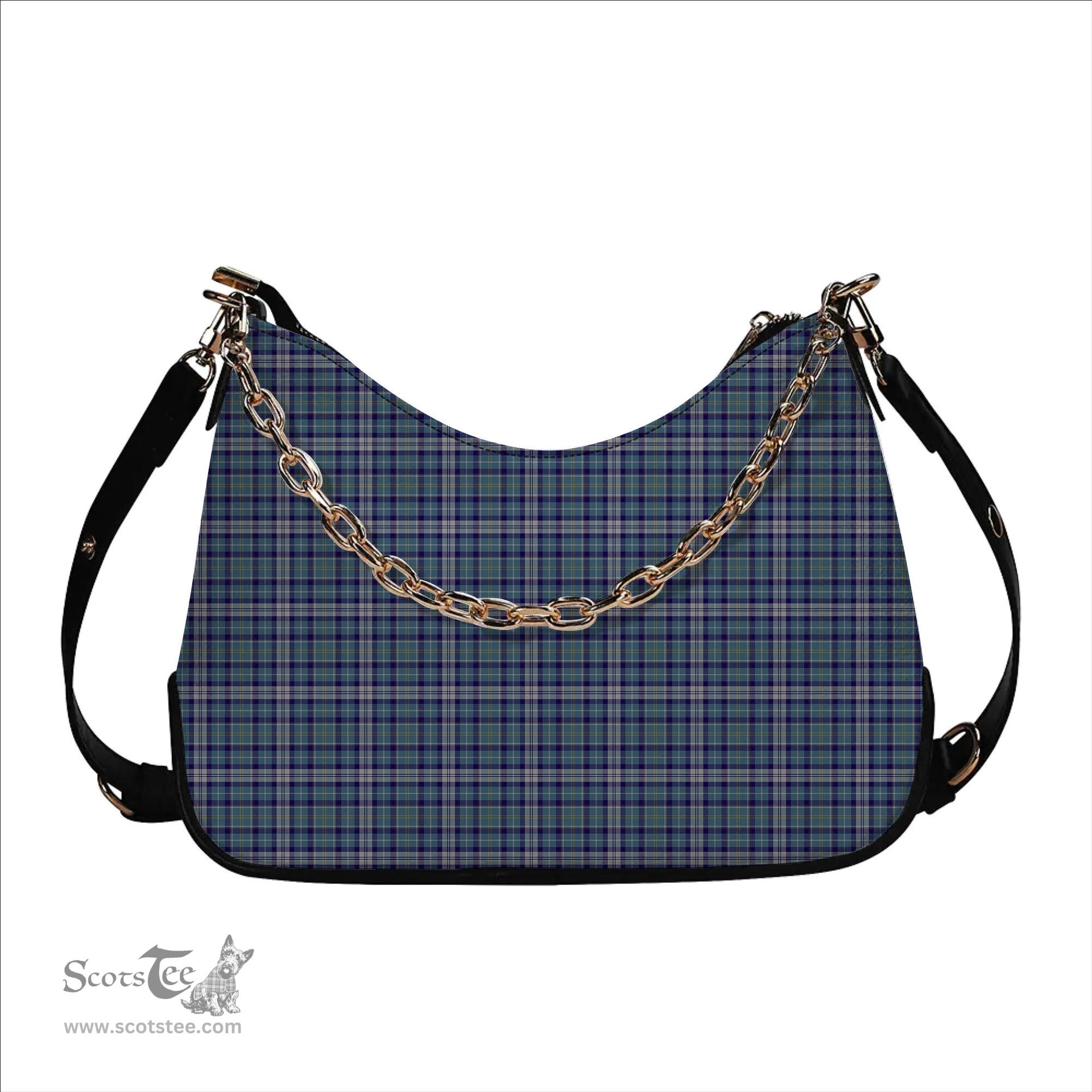ScotsTee Shop Scottish MacHinery Dress Tartan Handbag Women's Shoulder Bag With Chain