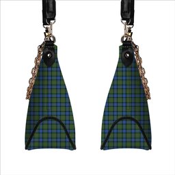 ScotsTee Shop Scottish McLaren Ancient Tartan Handbag Women's Shoulder Bag With Chain