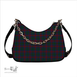 ScotsTee Shop Scottish Jardine Dress Tartan Handbag Women's Shoulder Bag With Chain