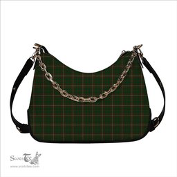 ScotsTee Shop Scottish MacKinnon Hunting 2 Tartan Handbag Women's Shoulder Bag With Chain