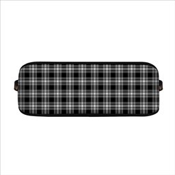 ScotsTee Shop Scottish Menzies Black & White Modern Tartan Handbag Women's Shoulder Bag With Chain