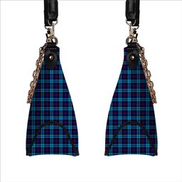 ScotsTee Shop Scottish McCorquodale SC Tartan Handbag Women's Shoulder Bag With Chain