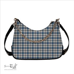 ScotsTee Shop Scottish Hannay Ancient Tartan Handbag Women's Shoulder Bag With Chain