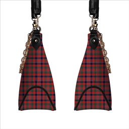 ScotsTee Shop Scottish MacDonald of Boisdale Modern Tartan Handbag Women's Shoulder Bag With Chain
