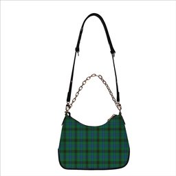 ScotsTee Shop Scottish Henderson Ancient Tartan Handbag Women's Shoulder Bag With Chain