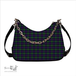 ScotsTee Shop Scottish Inglis Modern Tartan Handbag Women's Shoulder Bag With Chain