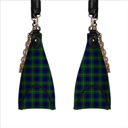 ScotsTee Shop Scottish Johnston Modern Tartan Handbag Women's Shoulder Bag With Chain
