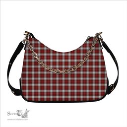 ScotsTee Shop Scottish McPhee Dress Ancient Tartan Handbag Women's Shoulder Bag With Chain