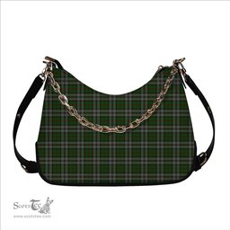 ScotsTee Shop Scottish MacNeish Hunting Tartan Handbag Women's Shoulder Bag With Chain
