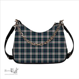 ScotsTee Shop Scottish McLeod Of Californian Modern Tartan Handbag Women's Shoulder Bag With Chain