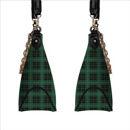 ScotsTee Shop Scottish McAulay Hunting Ancient Tartan Handbag Women's Shoulder Bag With Chain